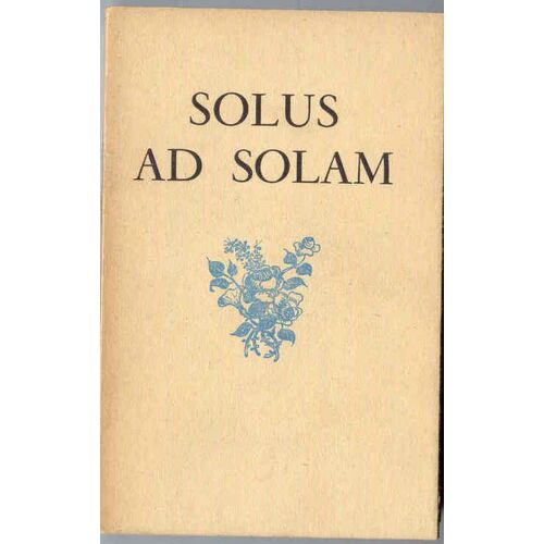 Solus Ad Solam - Journal D'un Amour