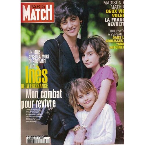 Paris Match  N° 2973 : Inès De La Fressange, Pascal Obispo, José Garcia, Peter Lindbergh, Jacques Chirac, Sofia Coppola, Picasso