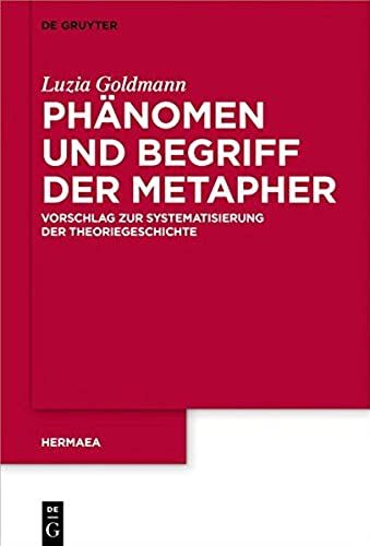 Phänomen Und Begriff Der Metapher
