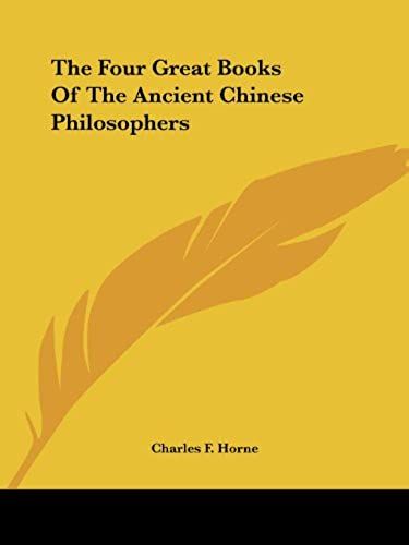 The Four Great Books Of The Ancient Chinese Philosophers