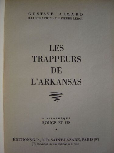 Les Trapeurs De L'arkansas - Illustrations De Pierre Leroy