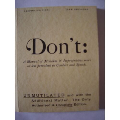 Don't