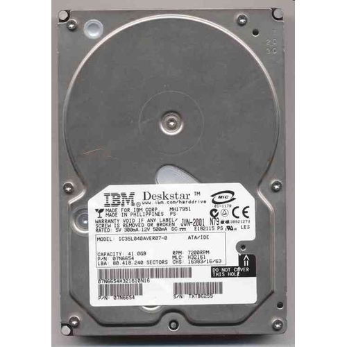 IBM Deskstar 20 Go 7200t/mn IC35L020AVVA07