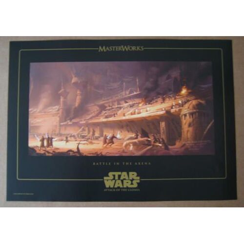 Star Wars - Battle In The Arena - Affiche / Lithographie Envoi En Tube