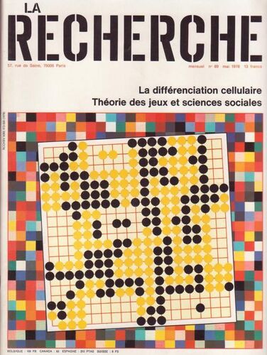 La Recherche  N° 89 : La Différenciation Cellullaire + Théorie Des Jeux Et Des Sciences Sociales + L'expansion De L'univers... Et Après? + La Pollution Par L'amiante
