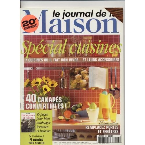 Le Journal De La Maison  N° 315 : Spécial Cuisines