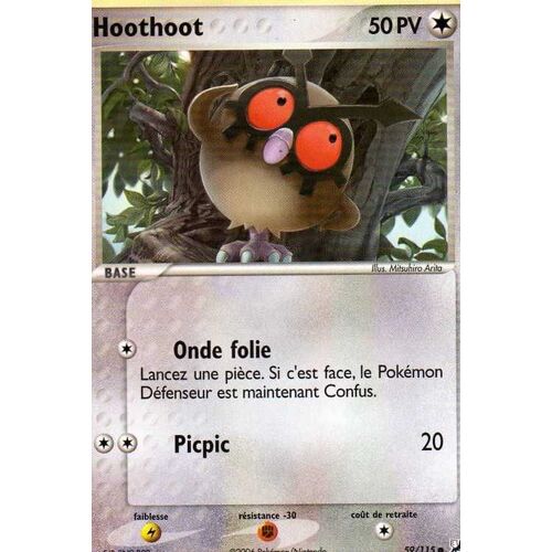 Hoothoot - 59/115 - 50 Pv