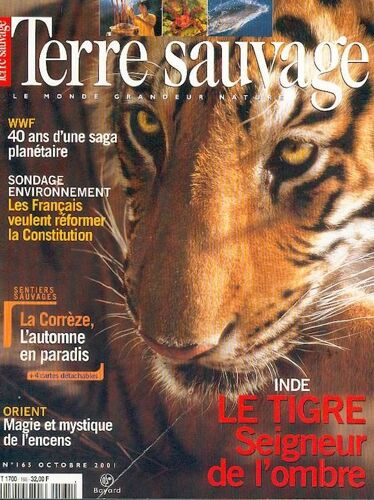 Terre Sauvage N° 165 : Inde Le Tigre Seigneur De L'ombre