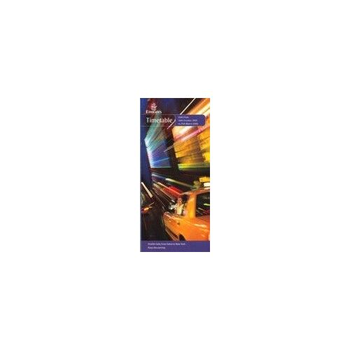 Emirates Airlines Timetable Horaires 2005  N° 2005 : Octobre 2005-Mars 2006