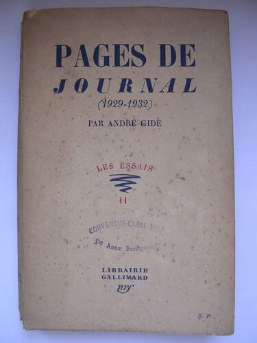 Pages De Journal ( 1929-1932)