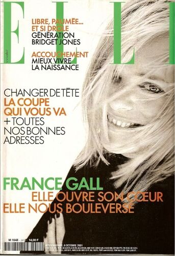 Elle  N° 2910 : France Gall - Elle Ouvre Son Coeur