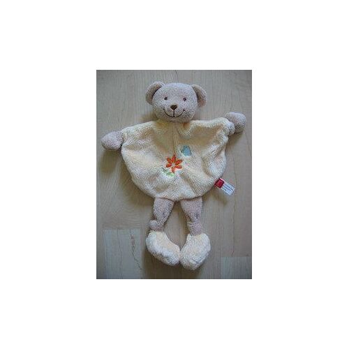 Doudou Peluche Ours Plat Beige Tex