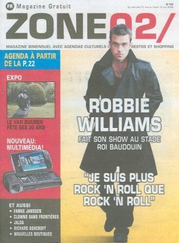 Zone 02  N° 140 : Robbie Williams Fait Son Show Au Stade Roi Baudouin