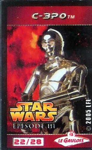 Star Wars - C-3po 22/28 - Magnet Publicitaire Le Gaulois
