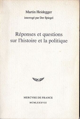Réponses Et Questions Sur L'histoire Et La Politique