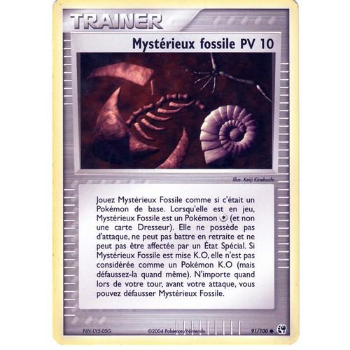 Trainer Mysterieux Fossile - 91/100 - 10pv
