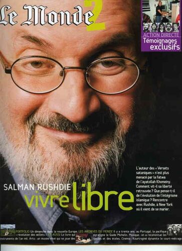 Le Monde 2  N° 16 : Salman Rushdie - Vivre Libre
