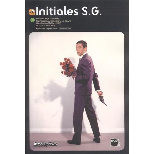 Serge Gainsbourg - Les Inrockuptibles - Initiales S.G - Revue Sur Le Parcours De Serge