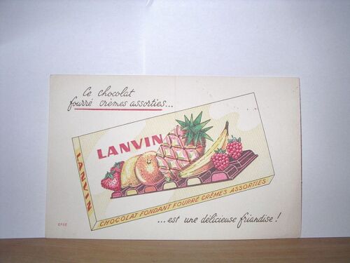 Buvard Chocolat Lanvin - Format 21x13