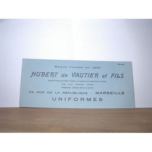 Buvard Hubert De Vautier - Format 21x19