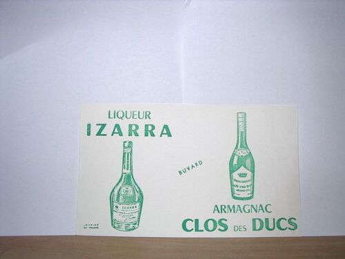 Buvard Liqueur Izara - Format 18x11