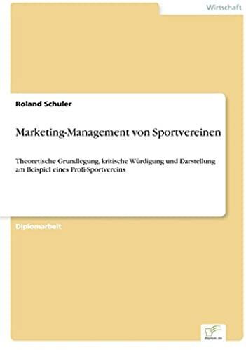 Marketing-Management Von Sportvereinen