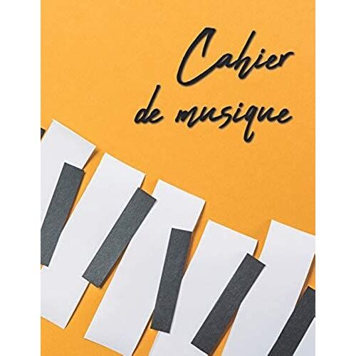 Cahier De Musique: 12 Portées - 108 Pages