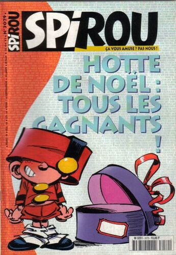 Spirou Du 16/04/1997  N° 3079 : Hotte De Noël : Tous Les Gagnants !