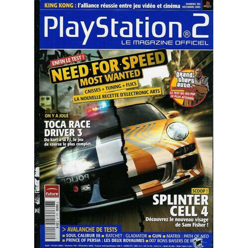 Playstation 2 Magazine N° 103 : Need For Speed  Splinter Cell4 Pro Evolution Soccer5