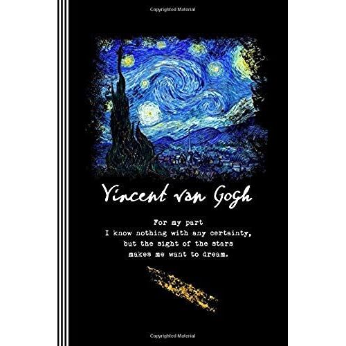 Vincent Van Gogh: Dot Grid Composition Book - Blank Dotted Writing And Journaling Paper Notebook - Starry Night Artist Quote Journal