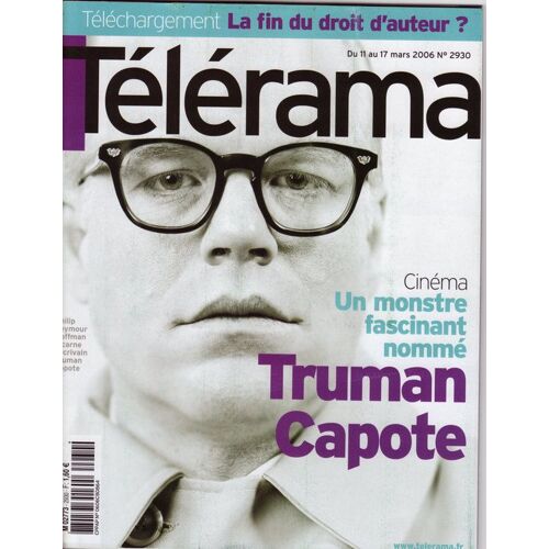 Télérama N° 2930 : Philip Seymour Incarne Truman Capote