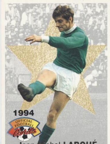 Carte Panini Official Football 94 : Jean-Michel Larqué (As Saint-Etienne, Paris Sg)