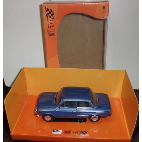 Voiture Vintage Nsu Tt Prinz Sport Coupée Bleu - 1/18è-Revell