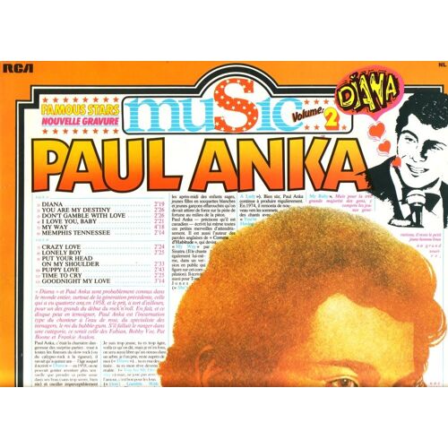 Diana - You Are My Destiny - Don't Gamble With Love - I Love You Baby - My Way - Memphis Tennessee - Crazy Love - Lonely Boy ...