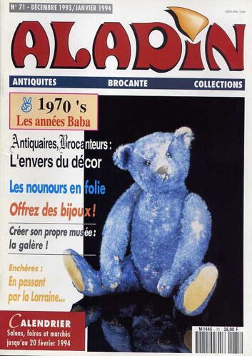Aladin  N° 71 : 1970's Les Années Baba - Les Nounours En Folie - Offrez Des Bijoux ! - Créer Son Propre Musée