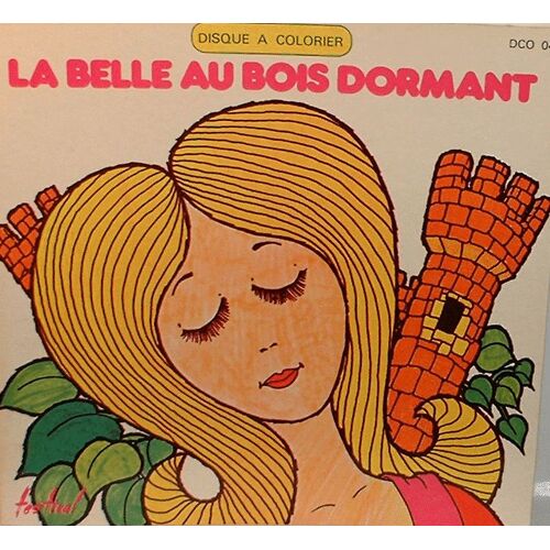 La Belle Au Bois Dormant / Livre Disque À Colorier