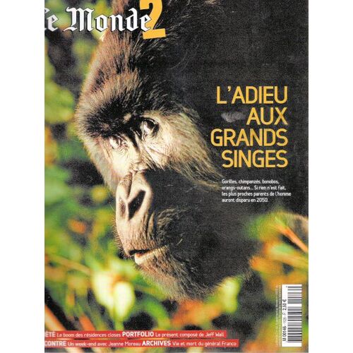 Le Monde 2 N° 93 : L'adieu Aux Grands Singes