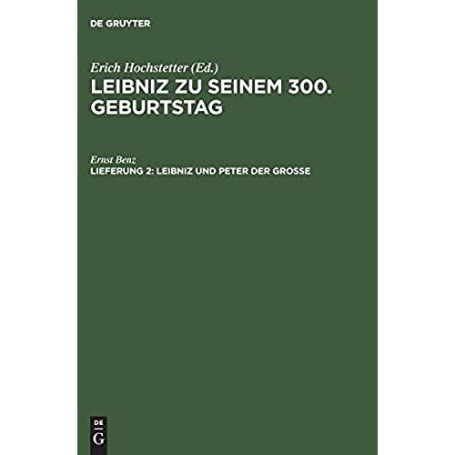 Leibniz Und Peter Der Grosse