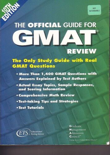 The Official Guide For Gmat Review 10th Edition