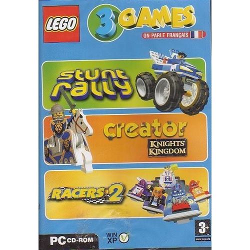 3 Jeux Légo : Stunt Rally - Créator Knight's Kingdom - Racers 2 Pc