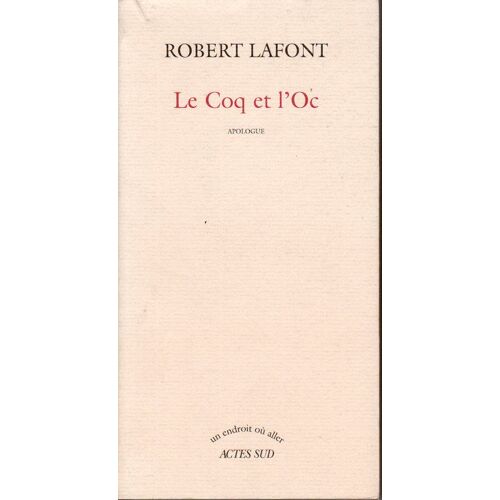 Le Coq Et L'oc - Apologue