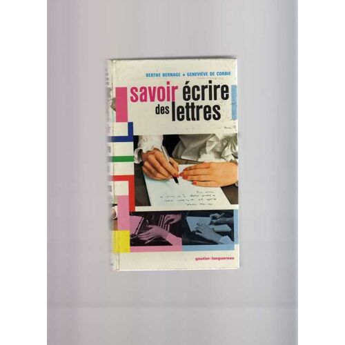 Savoir Ecrire Des Lettres