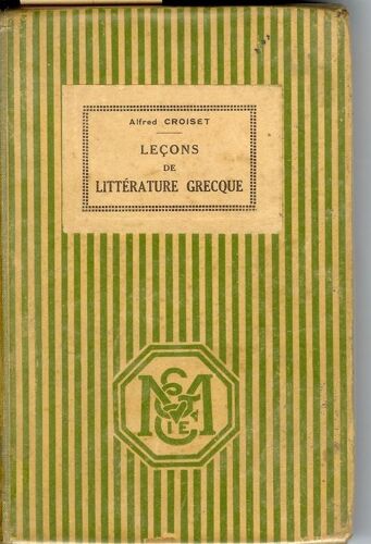 Leçons De Littérature Grecque