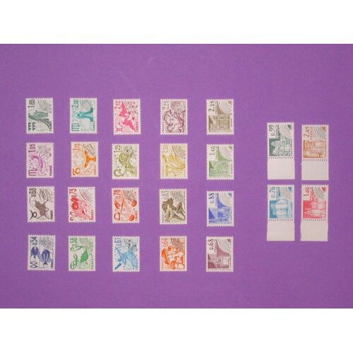 Préoblitérés 1977-1980 (24 Valeurs)
