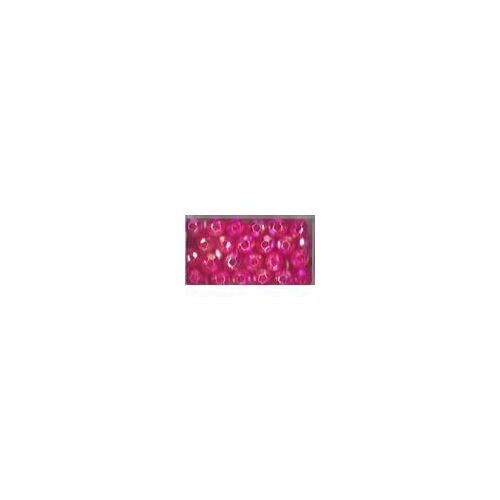 Lot De 10 Facettes Plastiques Brillantes Rose Diamètre 8