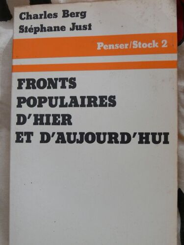 Fronts Populaire D'hier Et D'aujourd'hui.