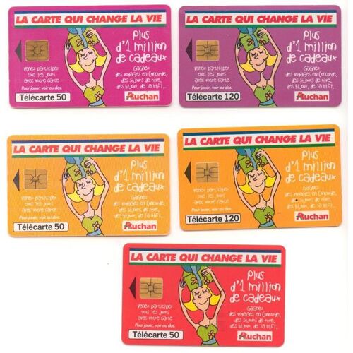 Lot Telecartes Auchan