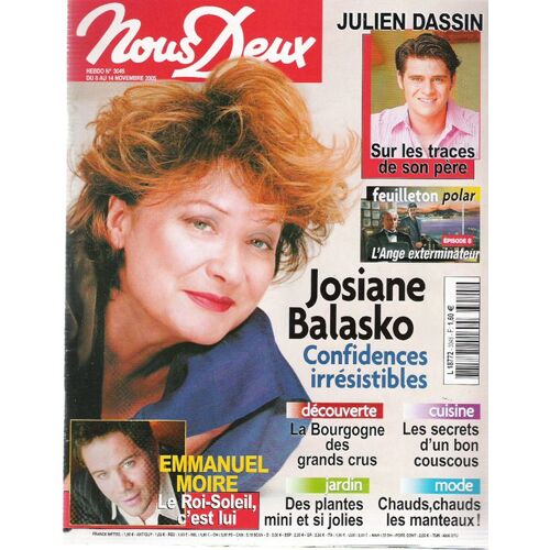 Nous Deux  N° 3045 : Josiane Balasko, Confidences Irrésistibles