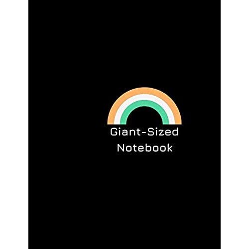 Giant-Sized Notebook: Jumbo Rainbow Notebook, Journal, 500 Pages, 250 Ruled Sheets