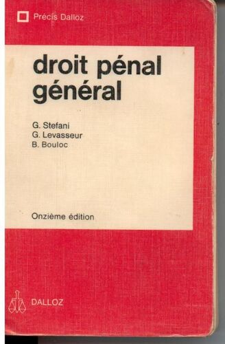 Droit Pénal Général - 1980
